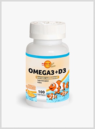 Force Nutrition Omega3 + D3 100 SOFTGEL