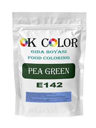 Pea Green E142 Yeşil Toz Gıda Boyası 50 gr