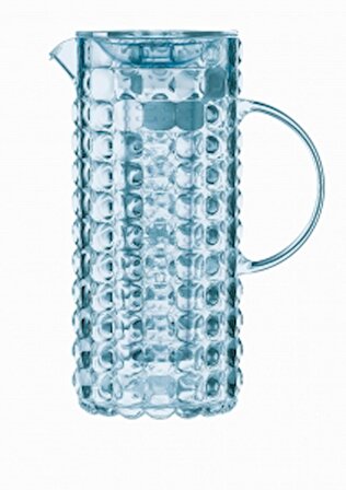 Guzzini Tiffany Serisi Süzgeç Hazneli Stiren Metil Metakrilat Sürahi. 1750ml Mavi