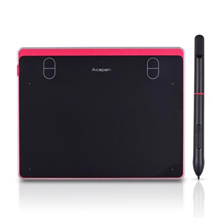 Acepen AP604 6.4 inç Grafik Tablet Kırmızı