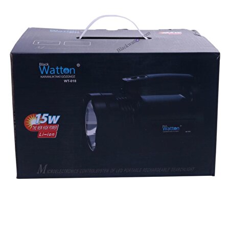Watton Wt-018 Projektör 1000 Metre El Feneri