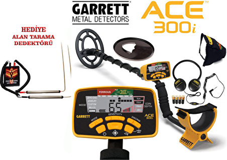Garrett Ace 300i Metal Dedektör - Alan Tarama Hediye Kampanyası