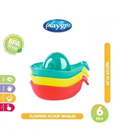 Playgro Balinalar Banyo Oyuncağı Yüzer Oyuncak