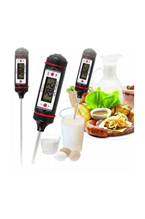 Dijital Mutfak Termometresi Süt Mama Barbekü Yoğurt Gıda Termometresi Yeni cd609