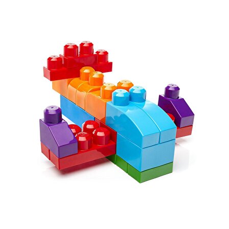 CYP67 Mega™ Bloks, 60 parçalı Blok Torbaları, Mavi - Pembe, +1 yaş