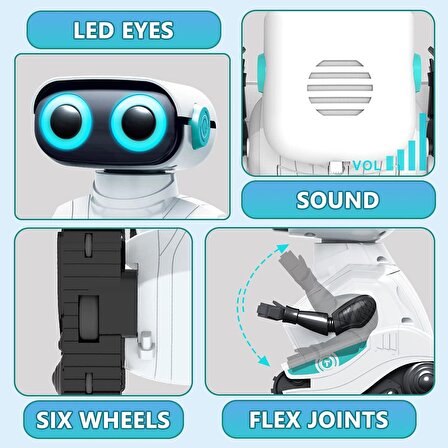 KaeKid 2.4Ghz Uzaktan Kumandalı Robot Oyuncaklar - Beyaz