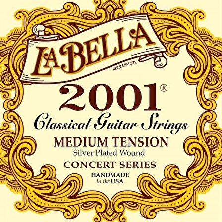 La Bella 2001-MD Medium Tension Takım Tel Klasik Gitar Teli
