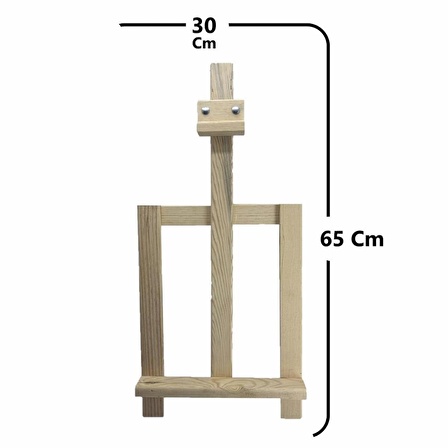 Orta Boy Ahşap Masaüstü Stand Şovale 65 Cm