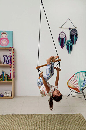 Basic  Ahşap Duyusal Trapez salıncak Çocuk Jimnastik Aktivite Gelişim Salıncağı