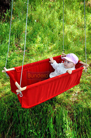 Sally Kırmızı Hamak Beşik Bebek Hamağı Çingene Salıncağı Beşiği Kamp Piknik Oda Bahçe Salıncak