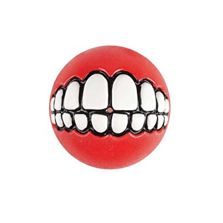 Rogz Toyz Grinz Ödül Hazneli Köpek Oyun Topu Kırmızı Medium 6.4 Cm
