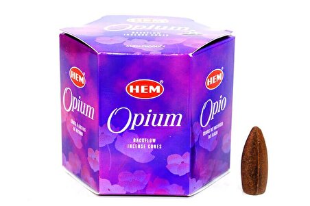 Hem Geri Akışlı Şelale Tütsü Konileri Opium Aromalı 40 Adet 