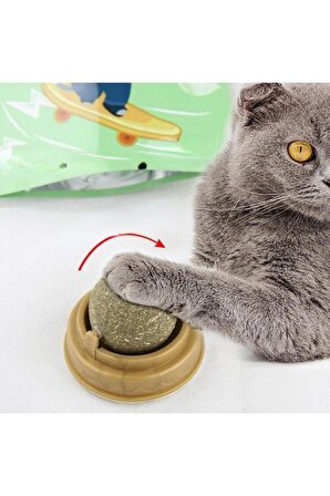 Doğal Catnipli Yenilebilir Kedi Nanesi Otu Oyun Topu Oyuncağı Cat Mint Top Oyuncak