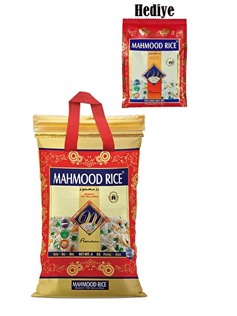 Mahmood Rice Basmati 1121 Pirinç 4 Kg ve Basmati 1121 Pirinç 900 gr