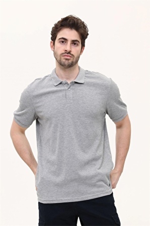 Trender 2281 Polo Yaka Erkek T-Shirt GRİ