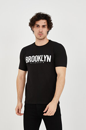 Paul&More PM.013 Brooklyn Erkek T-shirt SİYAH