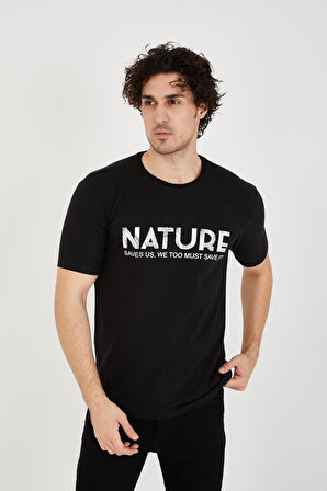 Paul&More PM.005 Nature Erkek T-shirt SİYAH