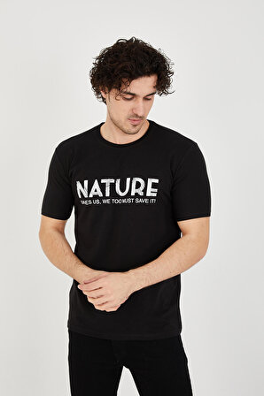 Paul&More PM.005 Nature Erkek T-shirt SİYAH