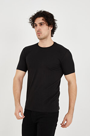 Paul&More PM.018 Basic Erkek T-shirt SİYAH