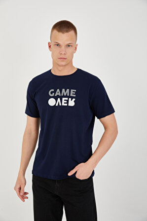 Paul&More 08 Game Over Erkek T-Shirt LACİVERT