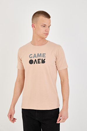 Paul&More 08 Game Over Erkek T-Shirt BEJ