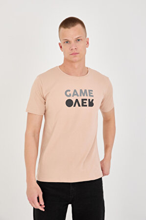 Paul&More 08 Game Over Erkek T-Shirt BEJ