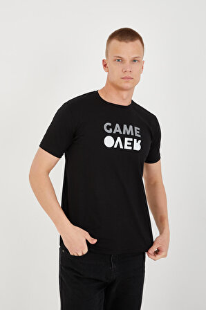 Paul&More 08 Game Over Erkek T-Shirt SİYAH