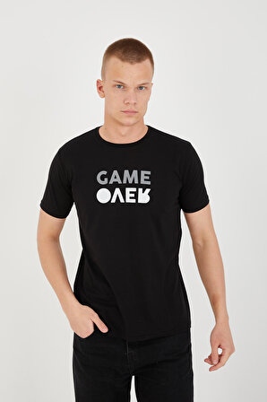 Paul&More 08 Game Over Erkek T-Shirt SİYAH