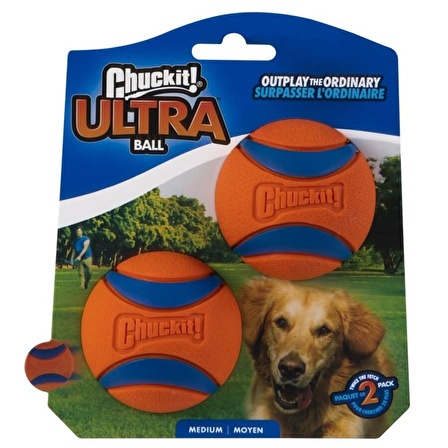 Köpek Oyun Topu 2'li ChuckIt! Ultra Ball (Orta Boy)