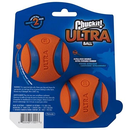 Köpek Oyun Topu 2'li ChuckIt! Ultra Ball (Orta Boy)