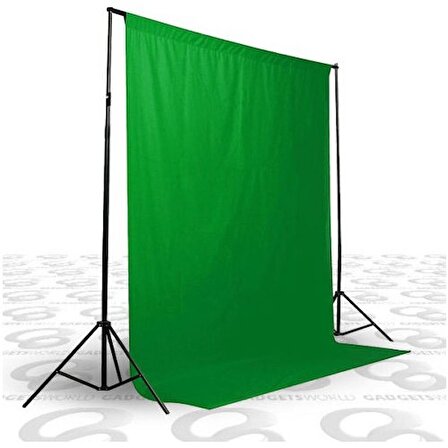 Rabsev 2x3m Yeşil Fon Perde Background - Green Screen Ürün ve Video Çekimi