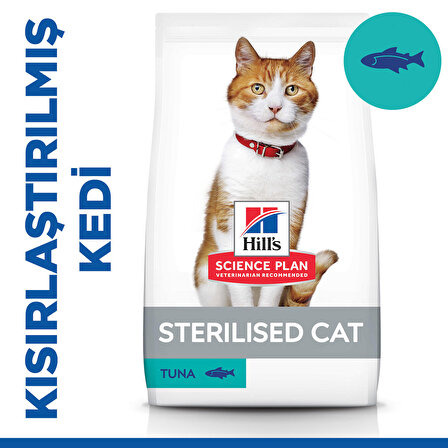 Hill's Sterilised Kısırlaştırılmış Ton Balıklı Kedi Maması 15 Kg