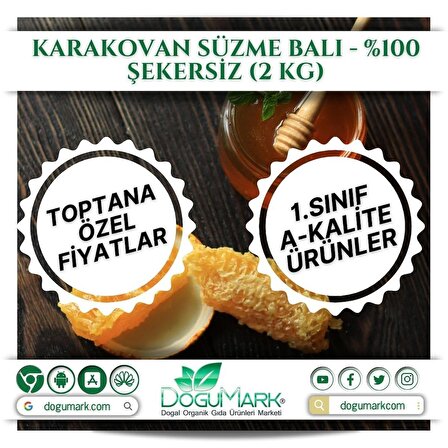 DoğuMark - Karakovan Süzme Balı - %100 Şekersiz (2 Kg)