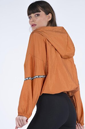 Kadın Kapüşonlu Şeritli Sweatshirt 8401