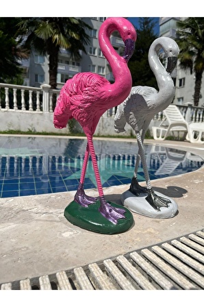 Dekoratif Flamingo Havuz Kenarı Süsü 2'li