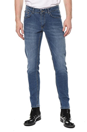 Erkek Regular Fit Taş Yıkamalı Jean Kot Pantolon