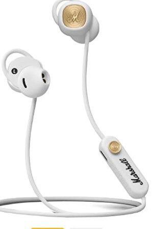 TEŞHİR  Marshall Minor II Kablosuz Mikrofonlu Kulak İçi Beyaz Bluetooth Kulaklık