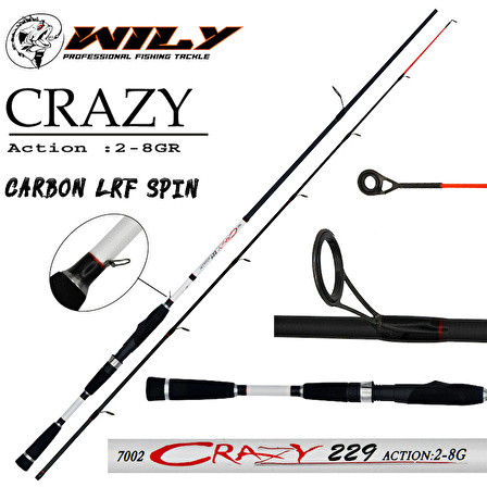 Wily Crazy 229 cm Lrf Kamışı 1-10 gr