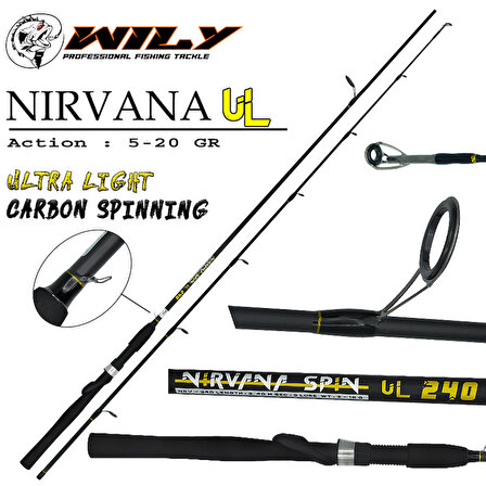Wily Nirvana 270 cm  Spin Kamış 5-20 gr
