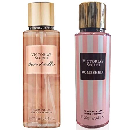 Victoria's Secret Bare Vanilla-Bombshell Vücut Spreyi İkili Set