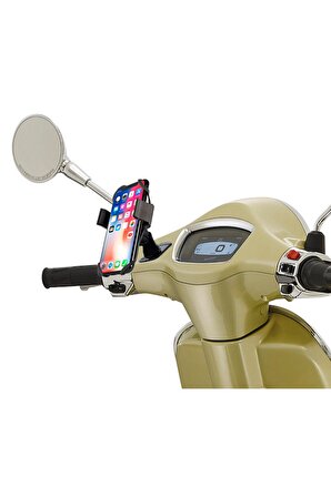 Vespa - Piaggio Uyumlu Gövde Bağlantılı Telefon Tutucu 3M Yapışkanlı