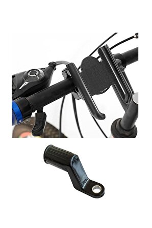 Powertec Alüminyum Gövdeli Gidon ve Ayna Bağlantılı Motosiklet-Bisiklet Telefon Tutucu  Uyumlu