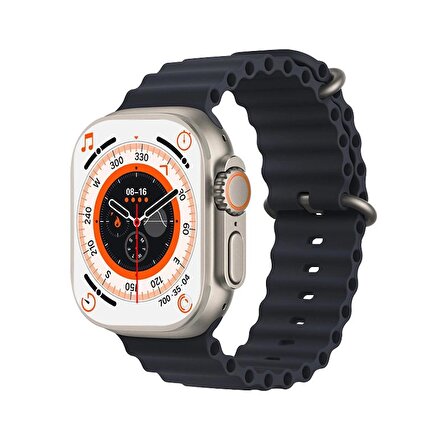 T900 Ultra Akıllı Saat SmartWatch Çift Kordon Siyah-Beyaz