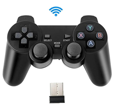 Concord 6IN1 2.4G WiFii Kablosuz Android TV / PC Uyumlu Titreşimli USB Joystick Oyun Kolu Gamepad