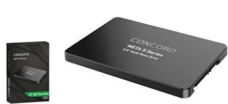 Concord 240GB C-S24 Okuma 550MB Yazma 500MB 2.5 inç SATA Meta S Series SSD Harddisk