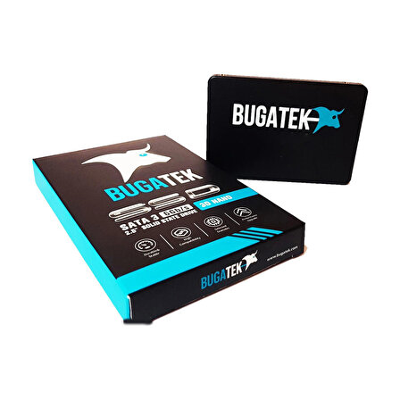 Bugatek 120GB 2.5 SATA3.0 550MB/460MB 3D NAND Flash SSD (Solid State Drive)