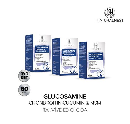Naturalnest Glucosamine Chondroitin Curcumin & Msm tablet 3 Adet