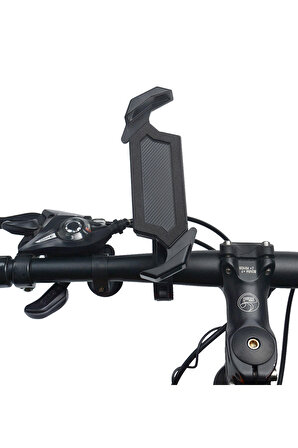 Gidon Bağlantılı Çapraz Motorsiklet Bisiklet Telefon Tutucu Kilit Özellikli 4.7-6.8 inç uyumlu