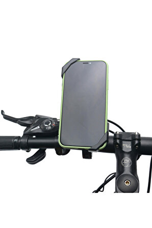 Gidon Bağlantılı Çapraz Motorsiklet Bisiklet Telefon Tutucu Kilit Özellikli 4.7-6.8 inç uyumlu