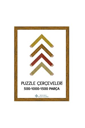Puzzle Çerçevesi Eskitme 30 mm - 68x96 (2000'lik) - Kahverengi